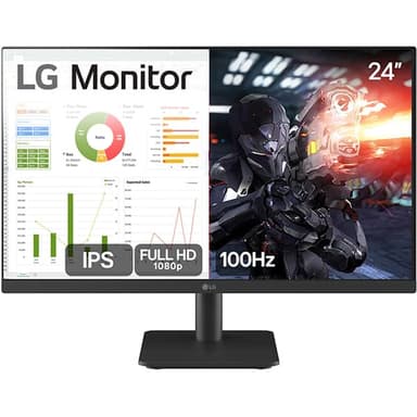 Monitor Gamer LG 24" Full HD, 100Hz, IPS, 5ms, HDMI, Ajuste de Inclinação, Preto  - imagem 1
